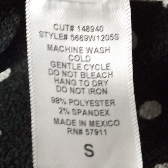 SUPERFOXX Dress, S, True Wrap, Sash belt, Black/White polka dots, Cap Sleeves - Picture 10 of 10